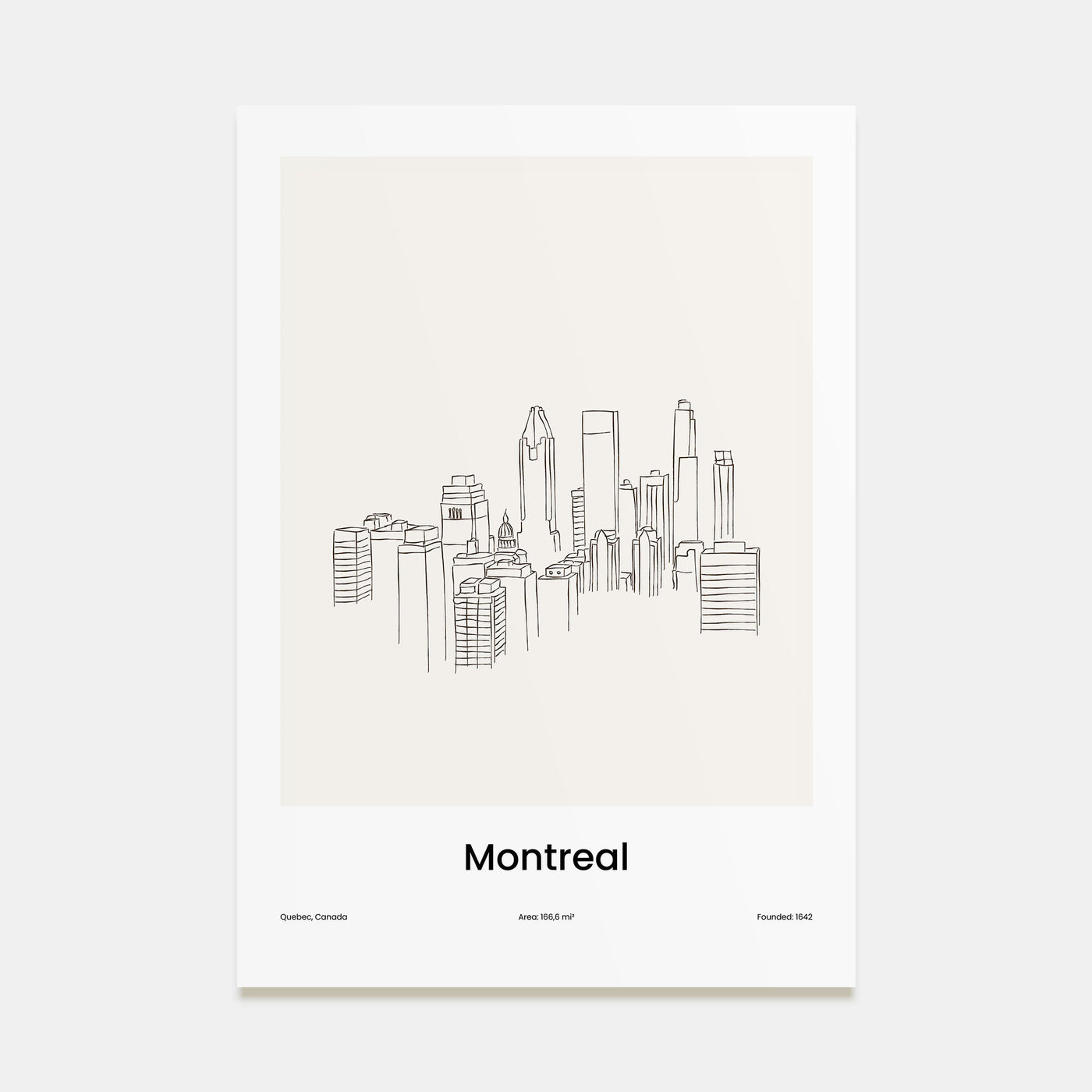 Montreal Drawn Poster