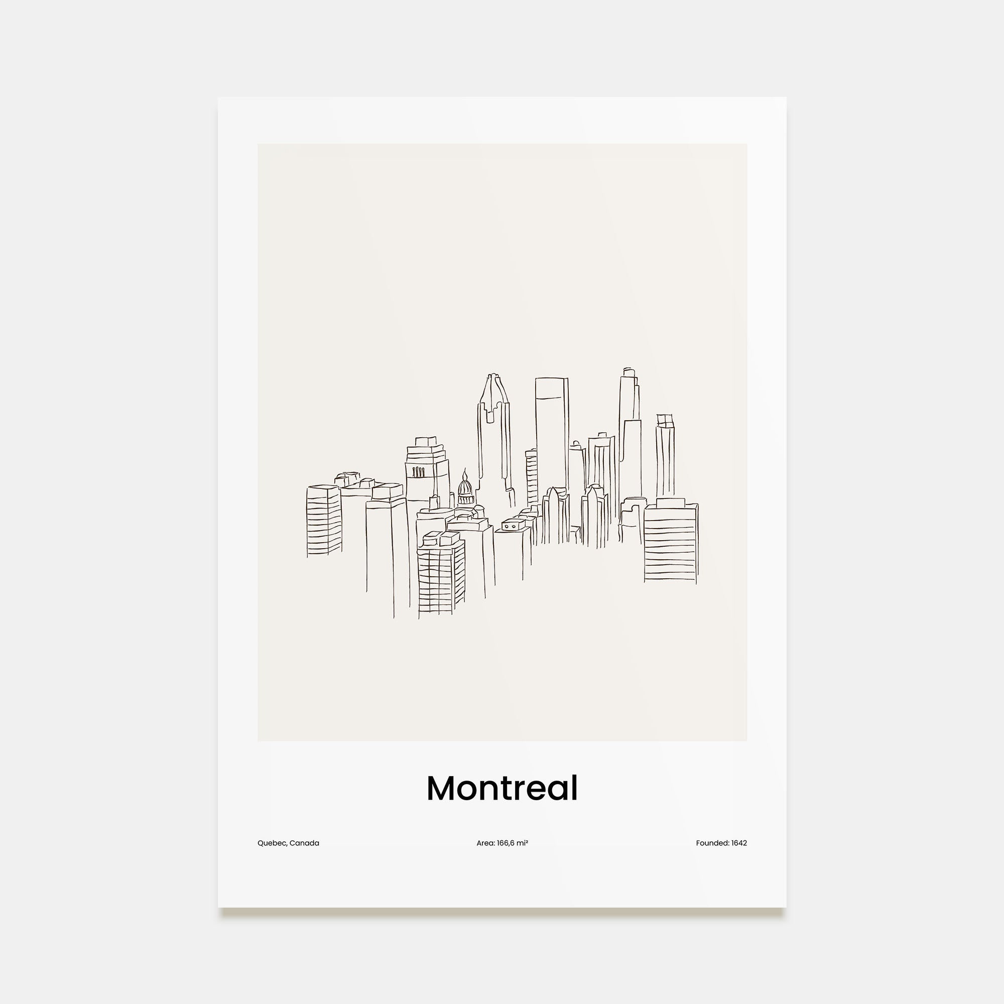 Montreal Drawn Poster