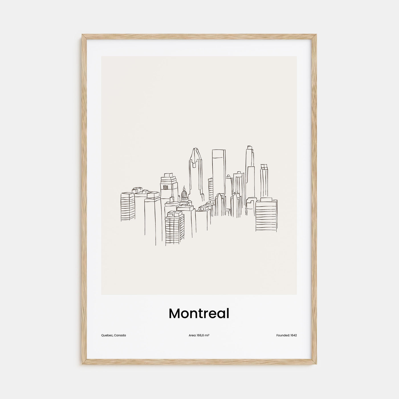 Montreal Drawn Poster