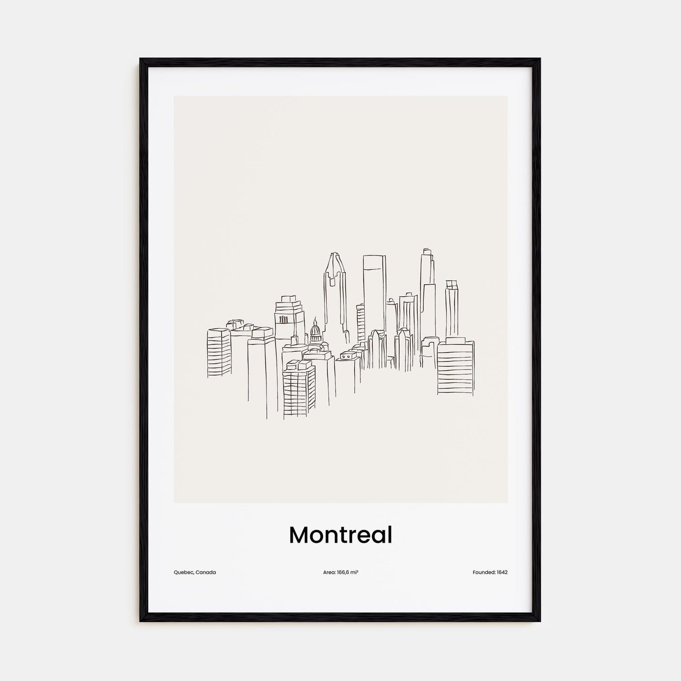 Montreal Drawn Poster