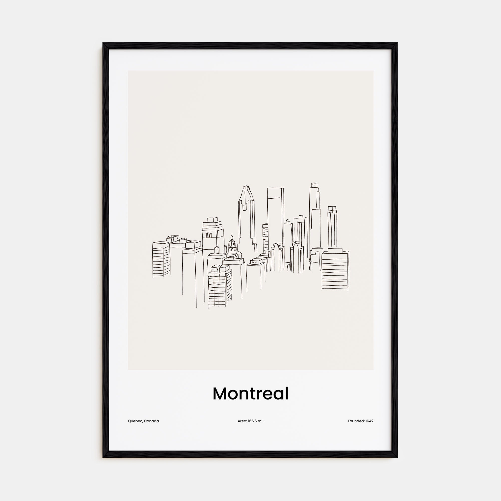 Montreal Drawn Poster