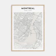Montreal Map Portrait Poster