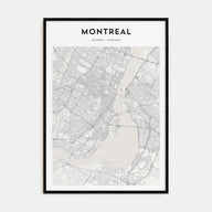 Montreal Map Portrait Poster