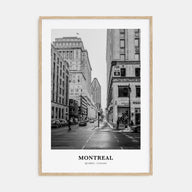Montreal Portrait B&W No 1 Poster