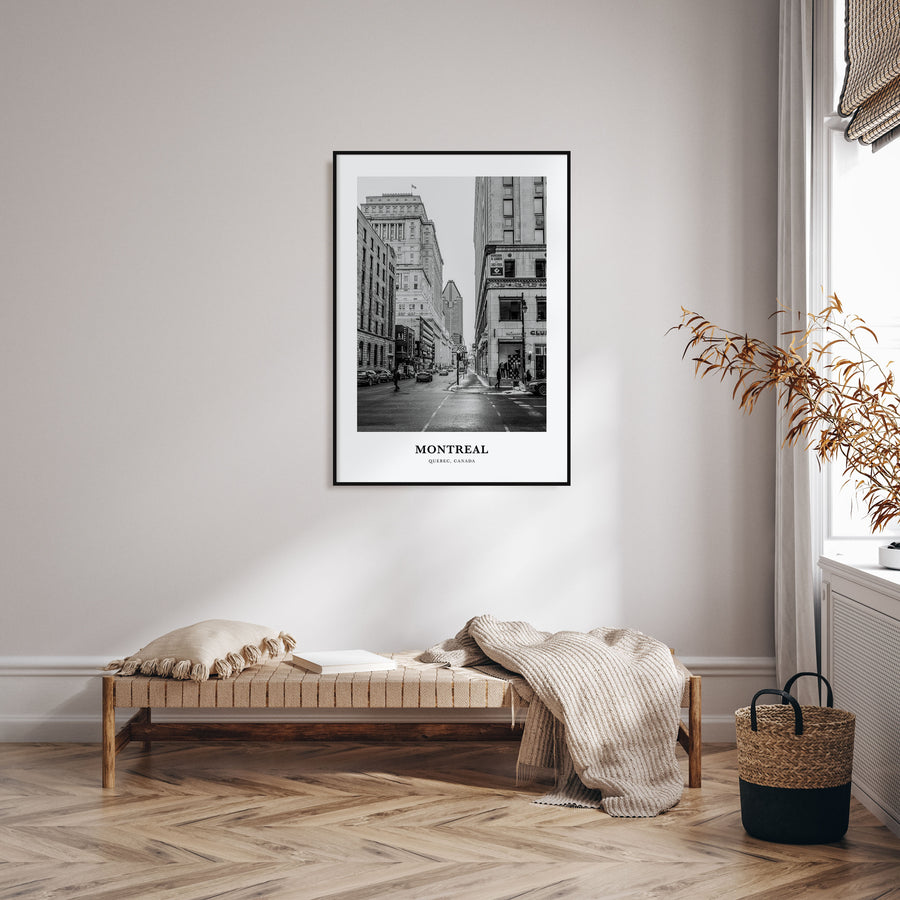 Montreal Portrait B&W No 1 Poster