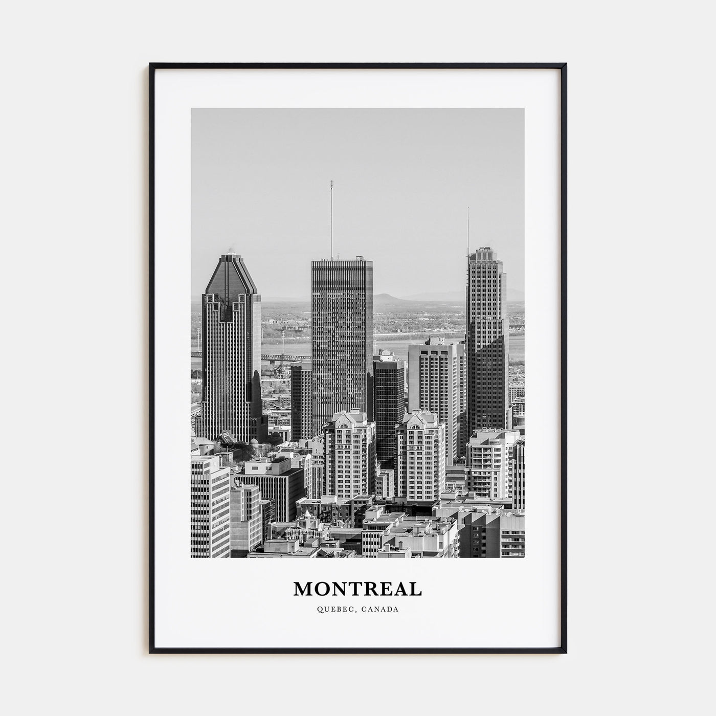 Montreal Portrait B&W No 2 Poster