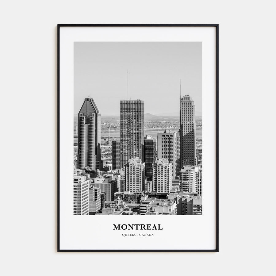 Montreal Portrait B&W No 2 Poster