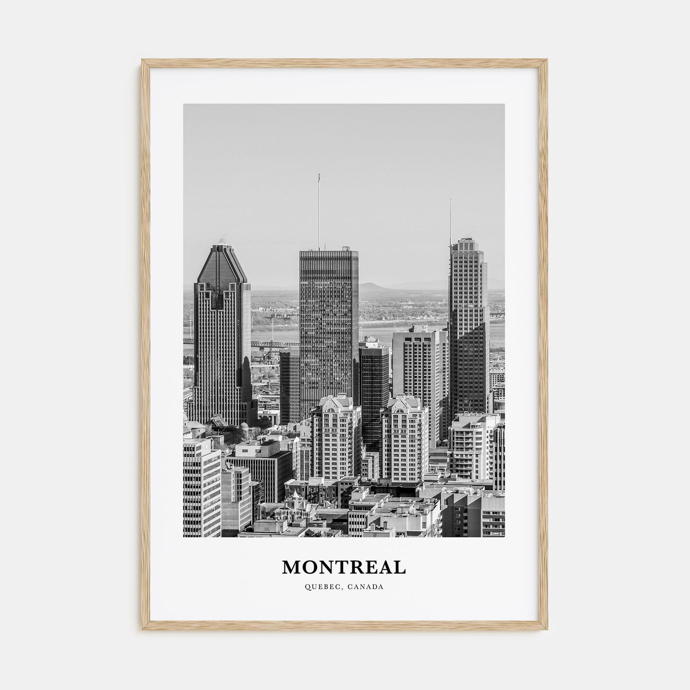 Montreal Portrait B&W No 2 Poster