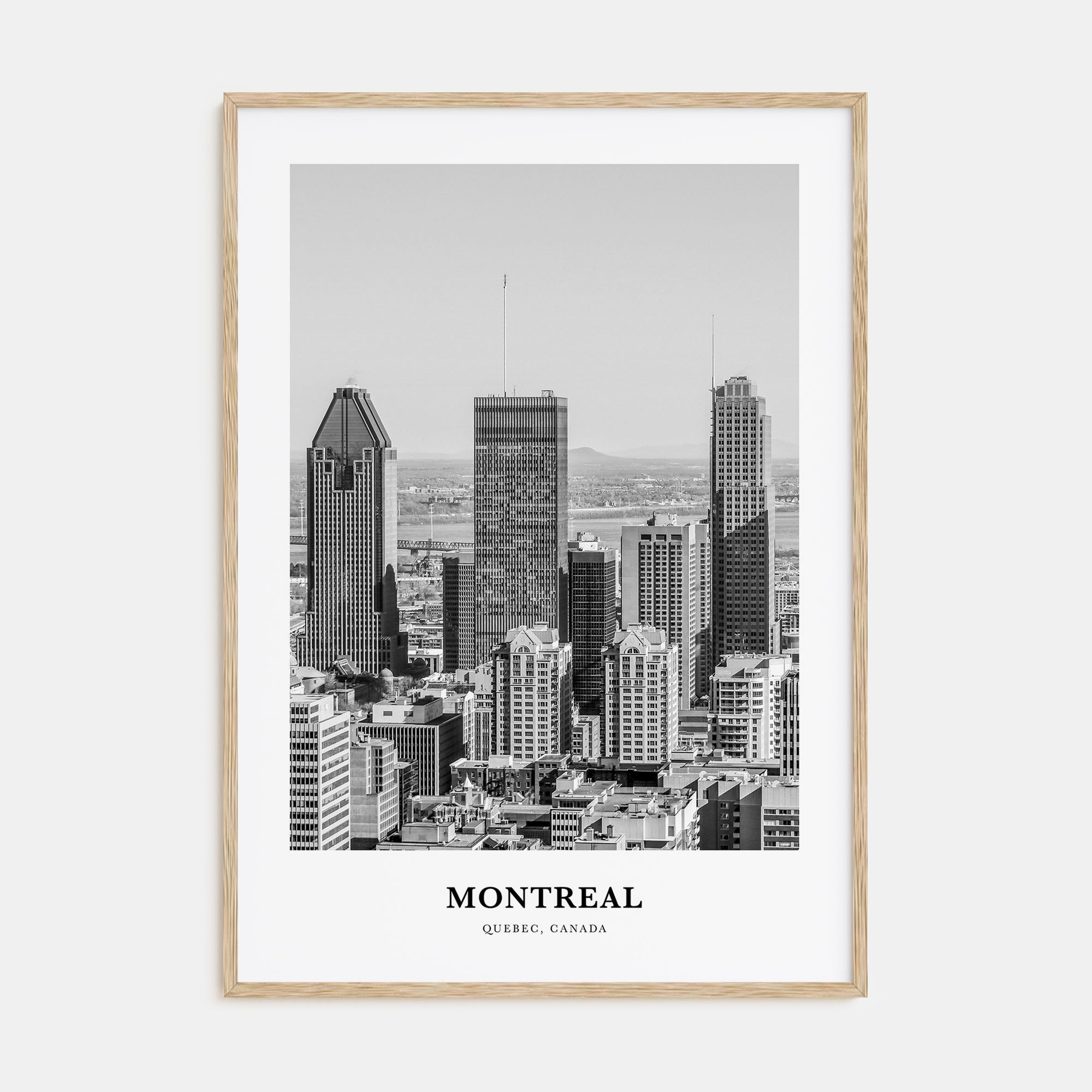 Montreal Portrait B&W No 2 Poster