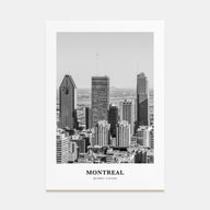 Montreal Portrait B&W No 2 Poster