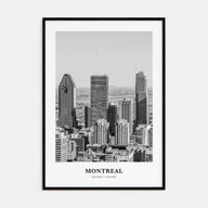 Montreal Portrait B&W No 2 Poster