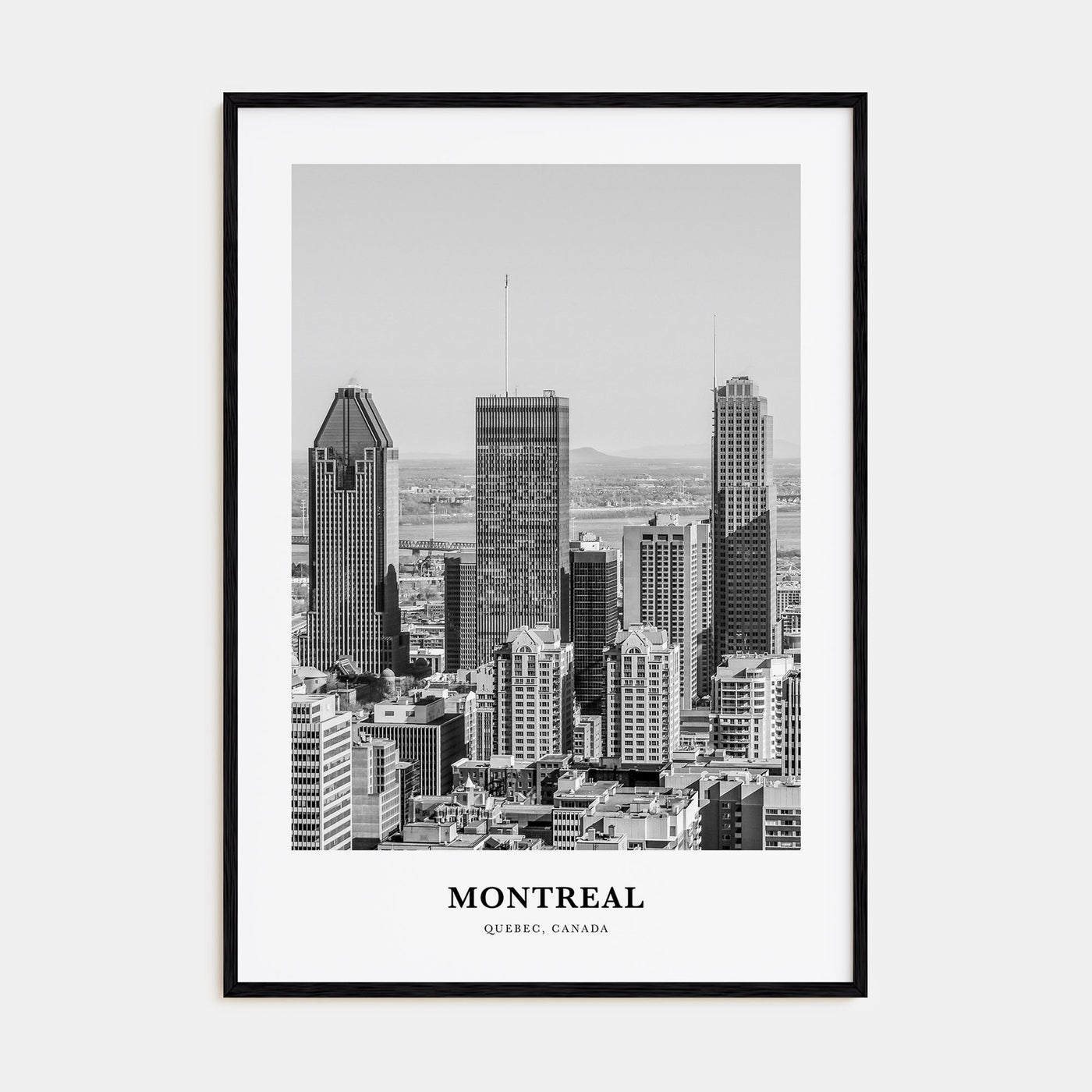 Montreal Portrait B&W No 2 Poster