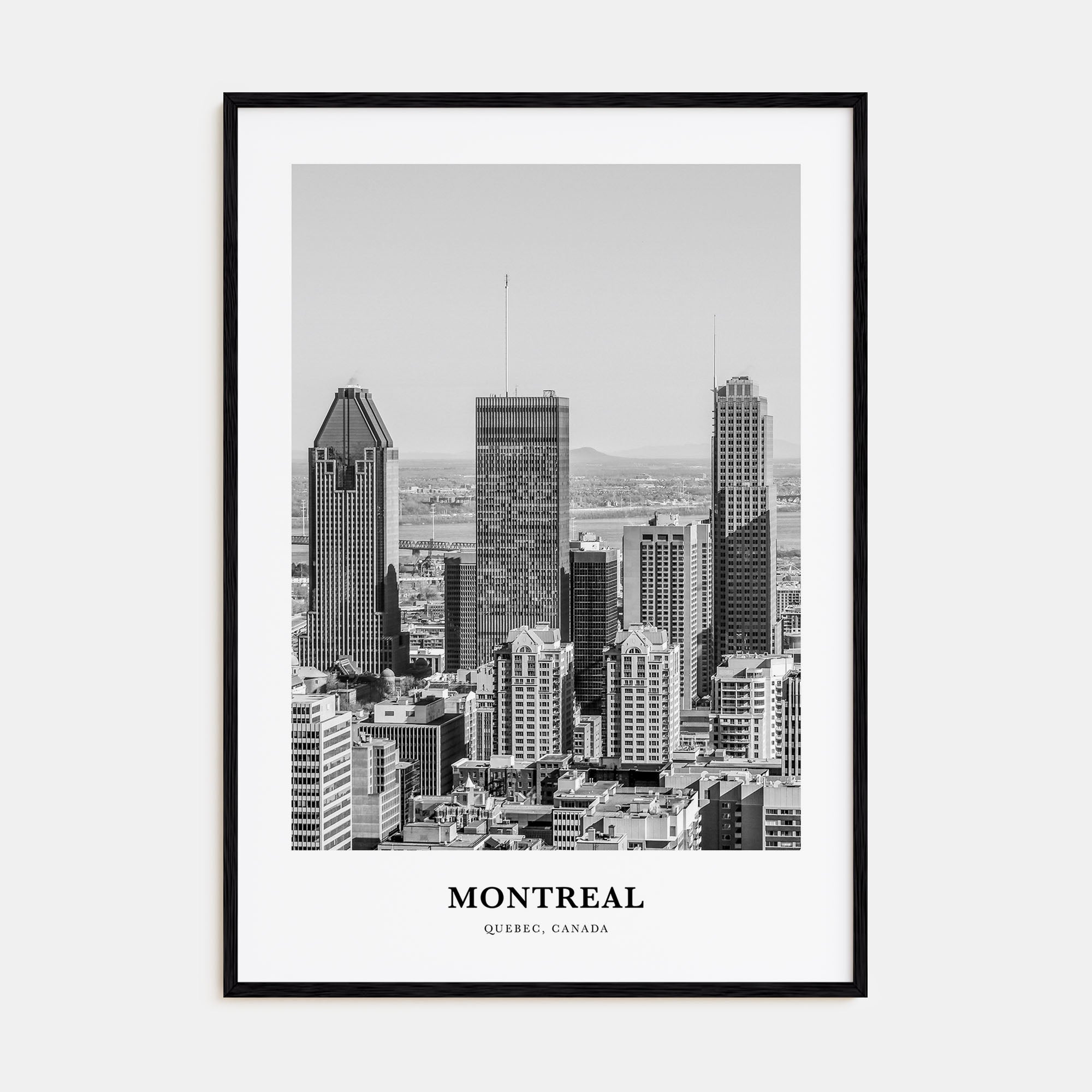 Montreal Portrait B&W No 2 Poster