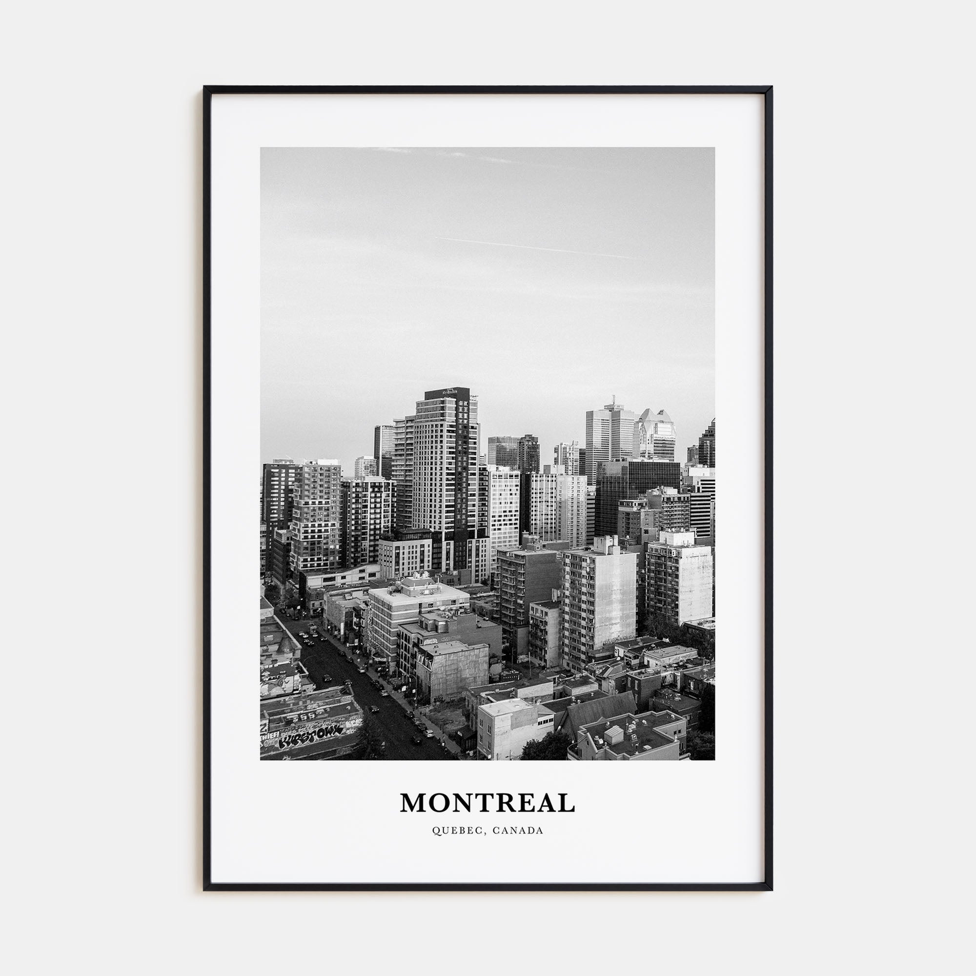 Montreal Portrait B&W No 4 Poster