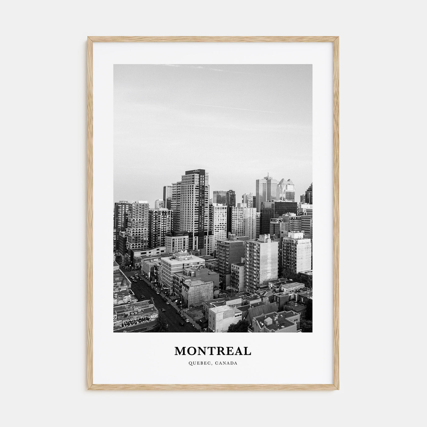 Montreal Portrait B&W No 4 Poster