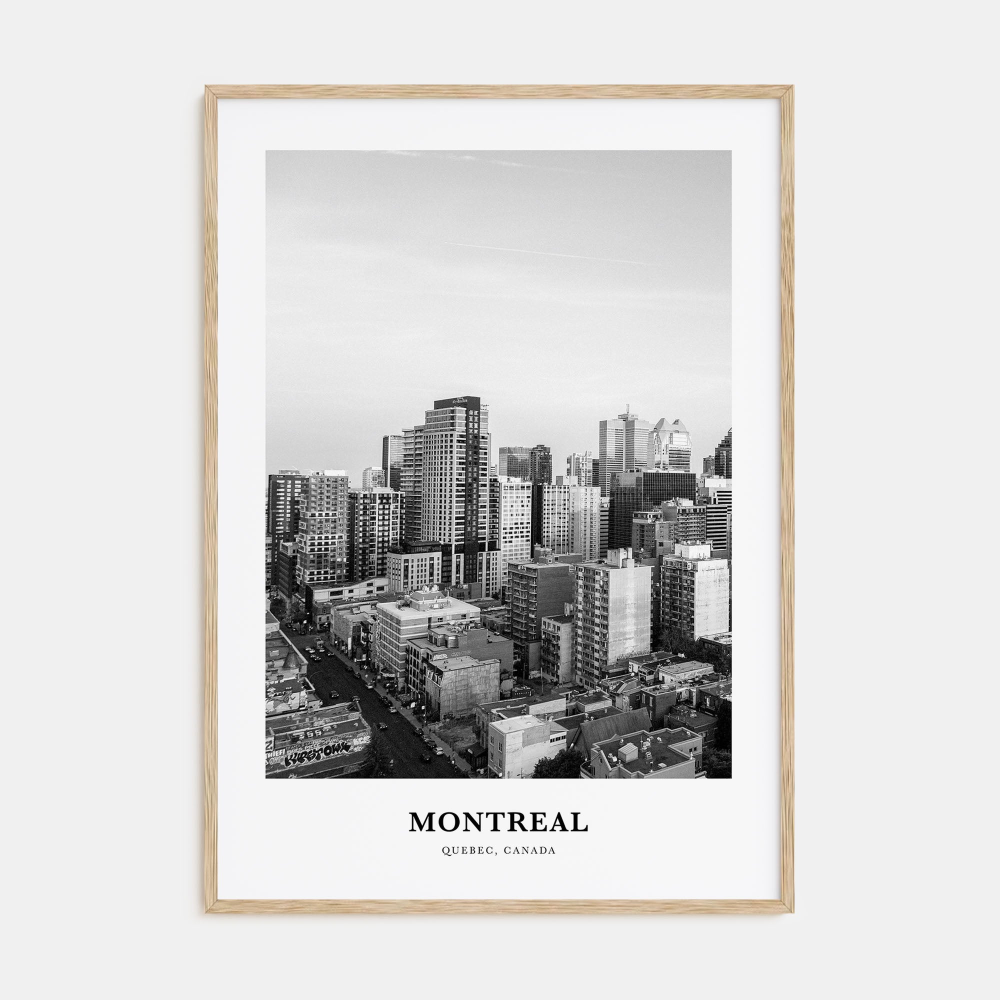 Montreal Portrait B&W No 4 Poster
