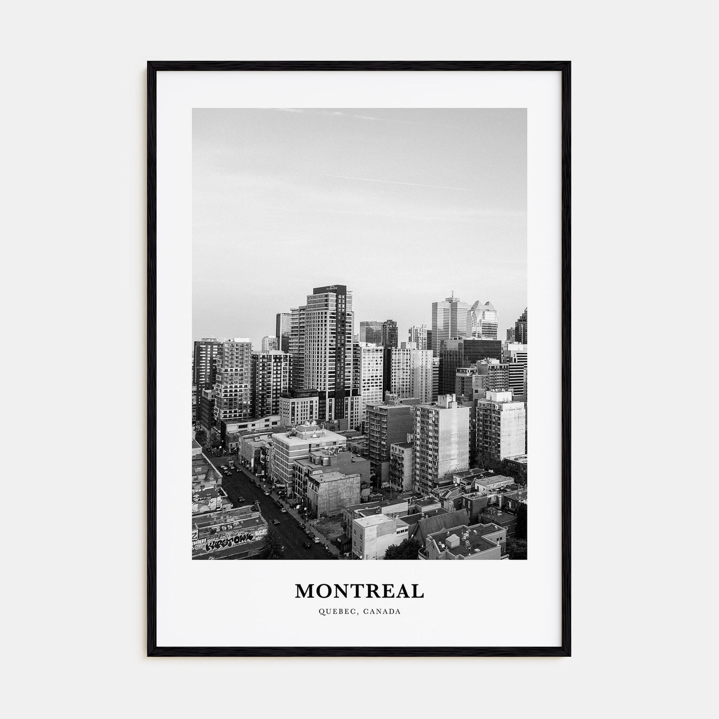 Montreal Portrait B&W No 4 Poster