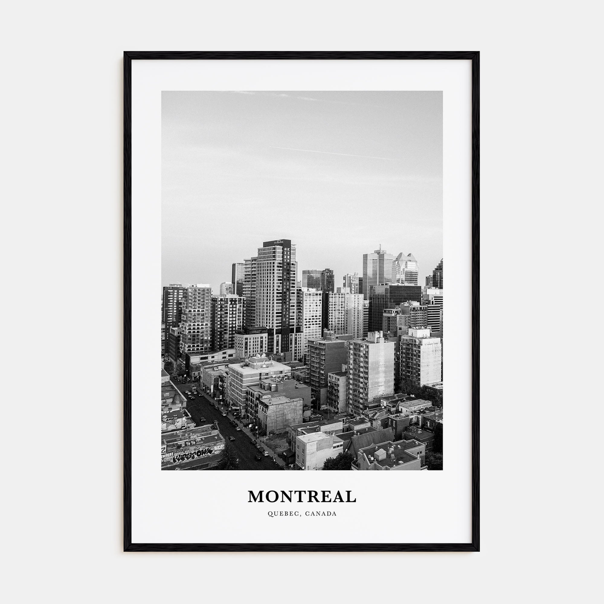 Montreal Portrait B&W No 4 Poster