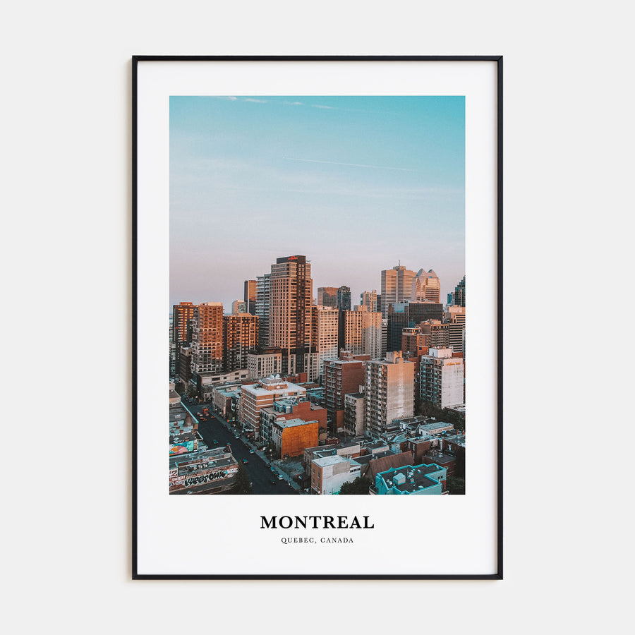 Montreal Portrait Color No 1 Poster