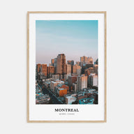 Montreal Portrait Color No 1 Poster