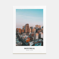 Montreal Portrait Color No 1 Poster