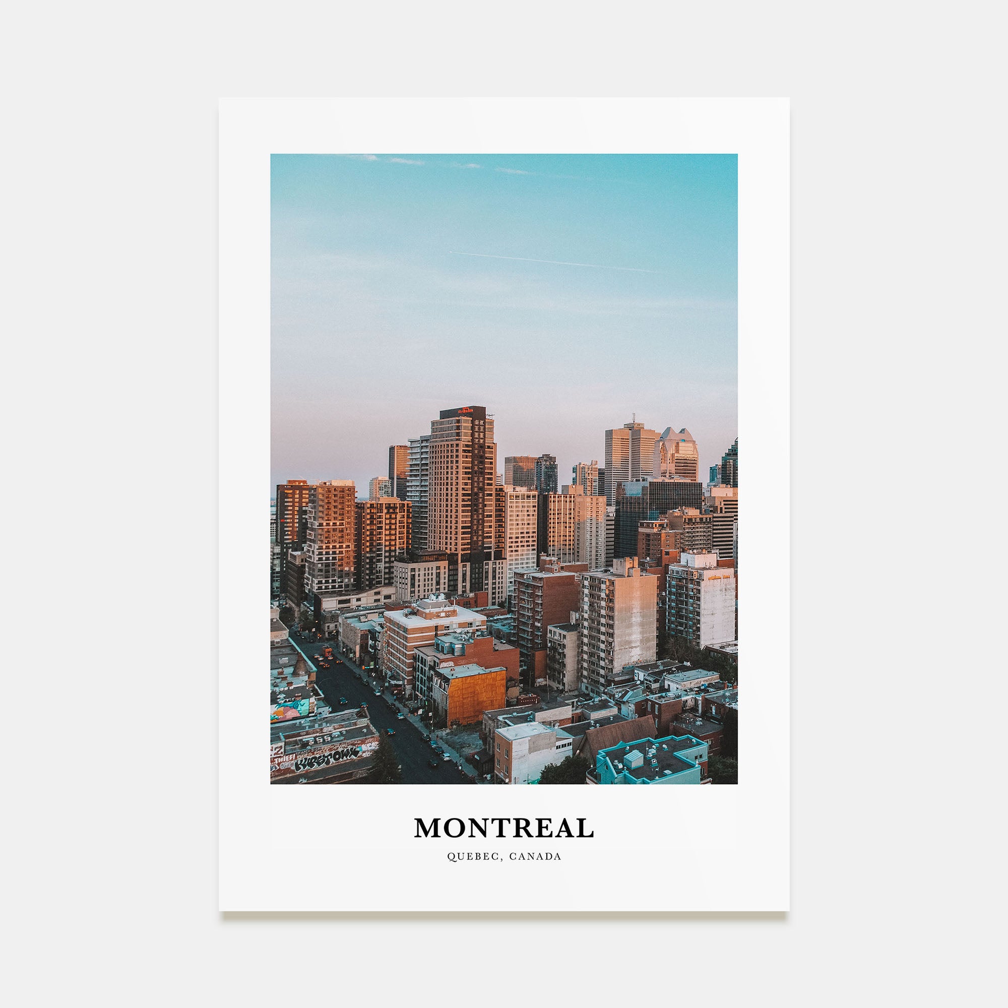 Montreal Portrait Color No 1 Poster