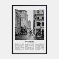 Montreal Travel B&W No 2 Poster