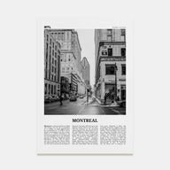 Montreal Travel B&W No 2 Poster