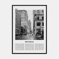 Montreal Travel B&W No 2 Poster