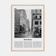 Montreal Travel B&W No 2 Poster