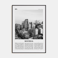 Montreal Travel B&W No 3 Poster