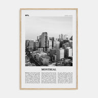 Montreal Travel B&W No 3 Poster