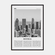Montreal Travel B&W No 4 Poster