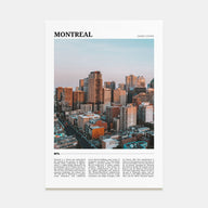 Montreal Travel Color No 1 Poster