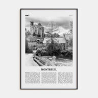 Montreuil Travel B&W Poster