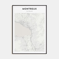Montreux Map Portrait Poster