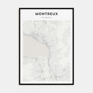 Montreux Map Portrait Poster