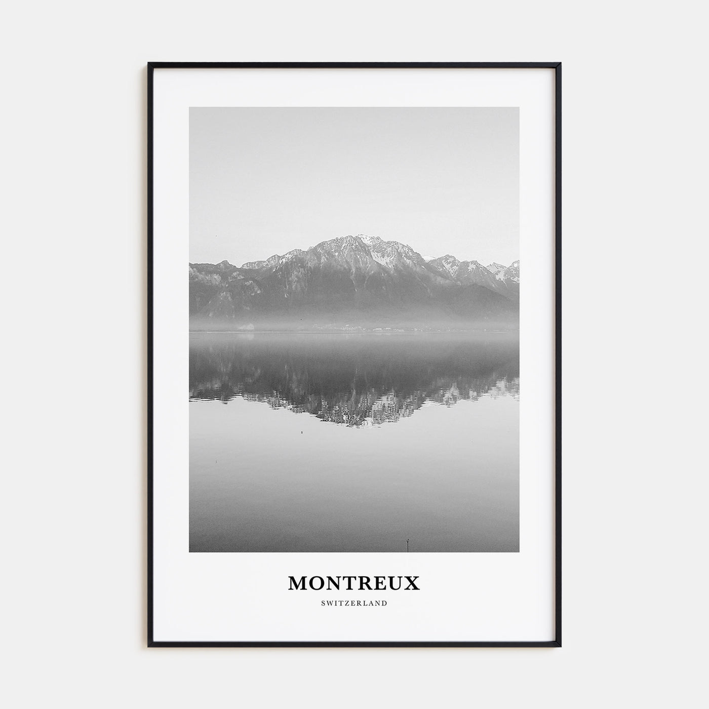 Montreux Portrait B&W Poster