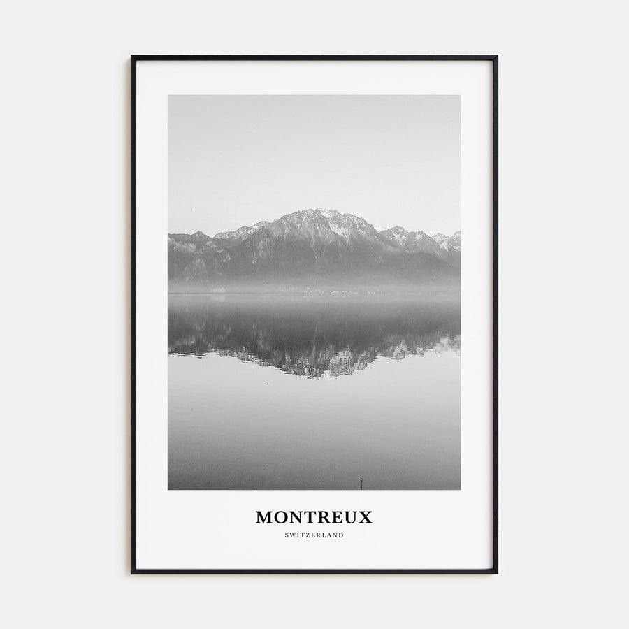 Montreux Portrait B&W Poster