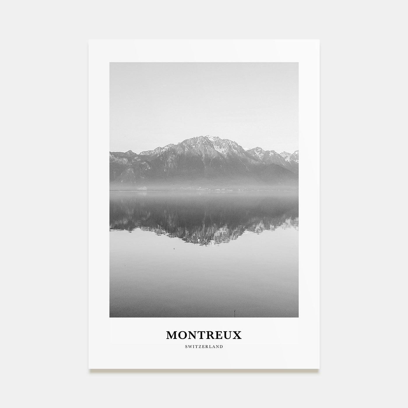 Montreux Portrait B&W Poster