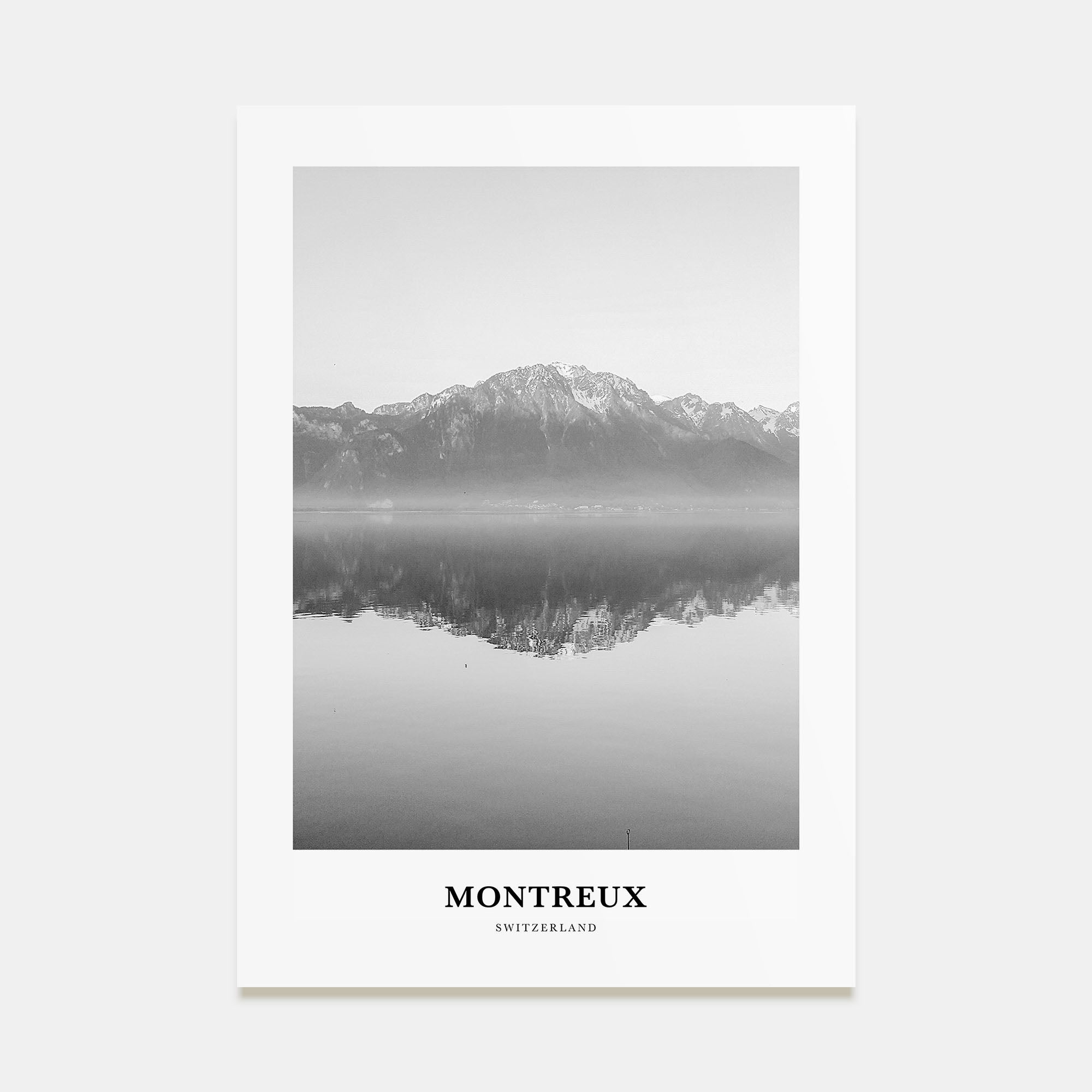 Montreux Portrait B&W Poster