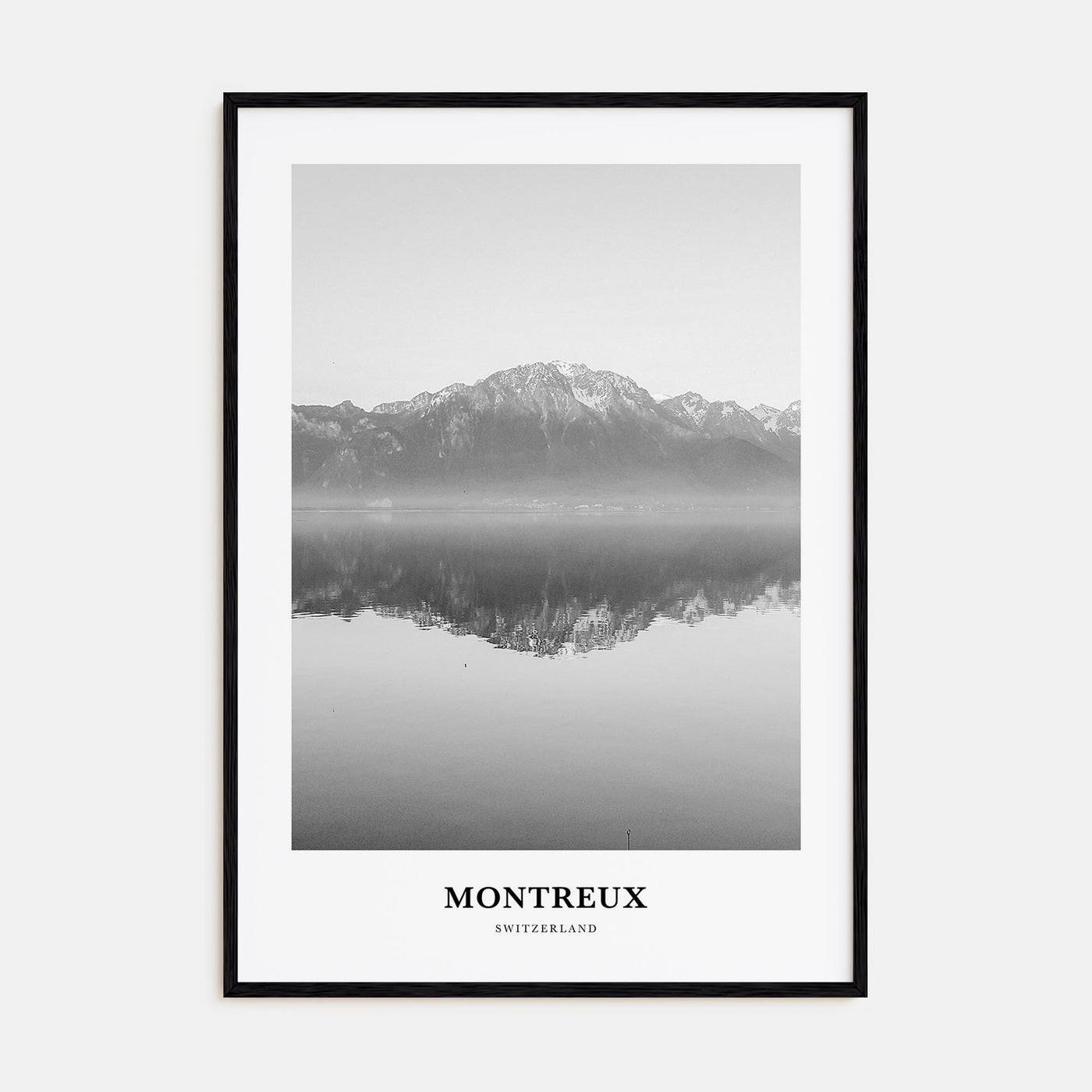 Montreux Portrait B&W Poster