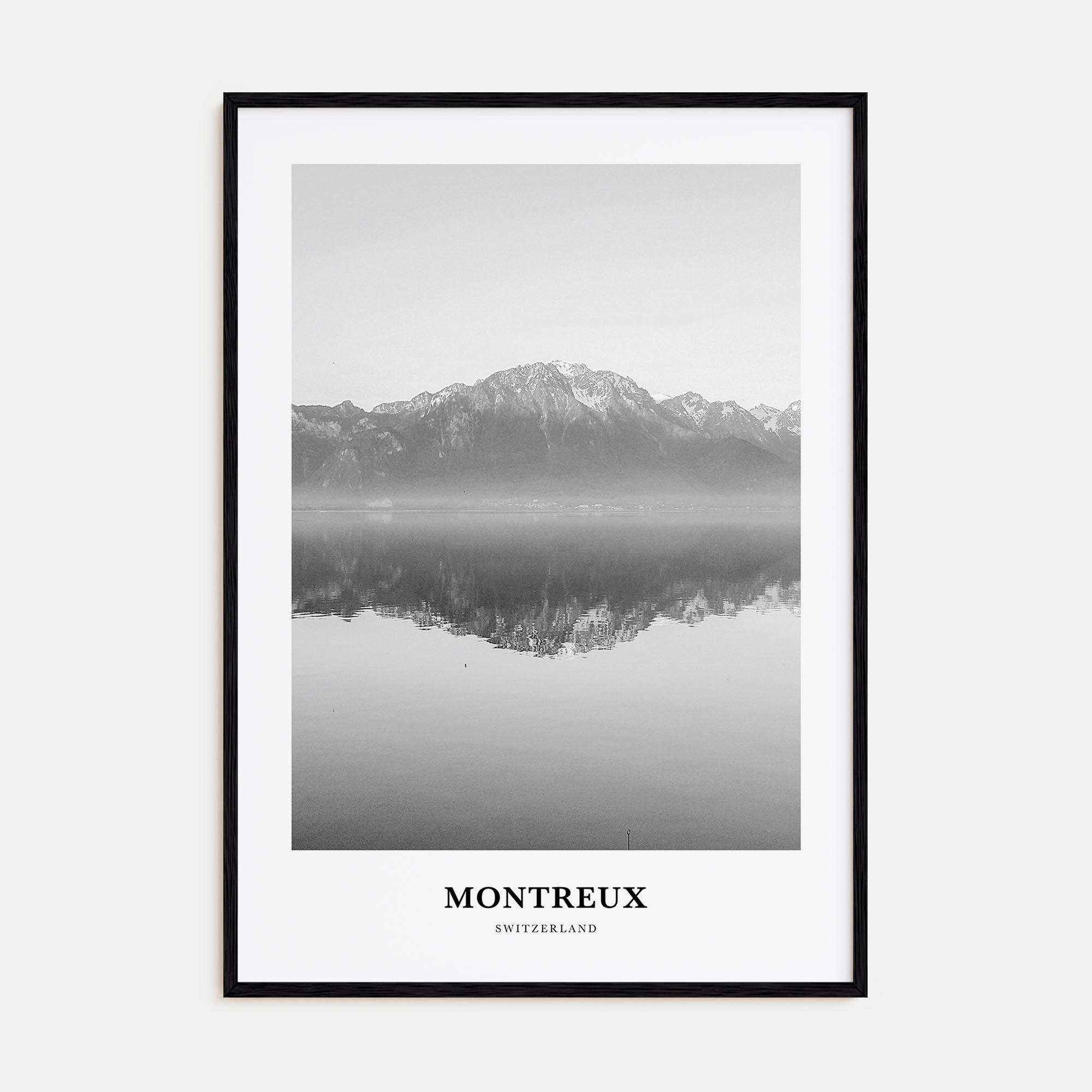 Montreux Portrait B&W Poster