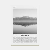 Montreux Travel B&W Poster