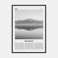 Montreux Travel B&W Poster