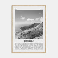 Montserrat, Caribbean Travel B&W Poster