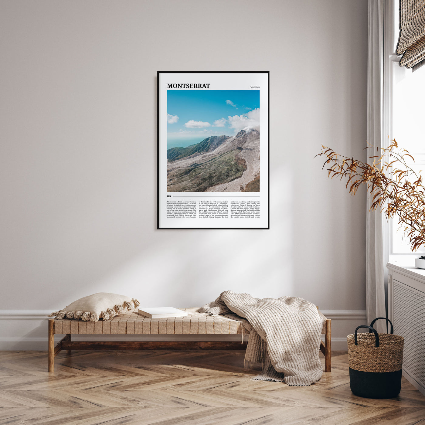 Montserrat, Caribbean Travel Color Poster
