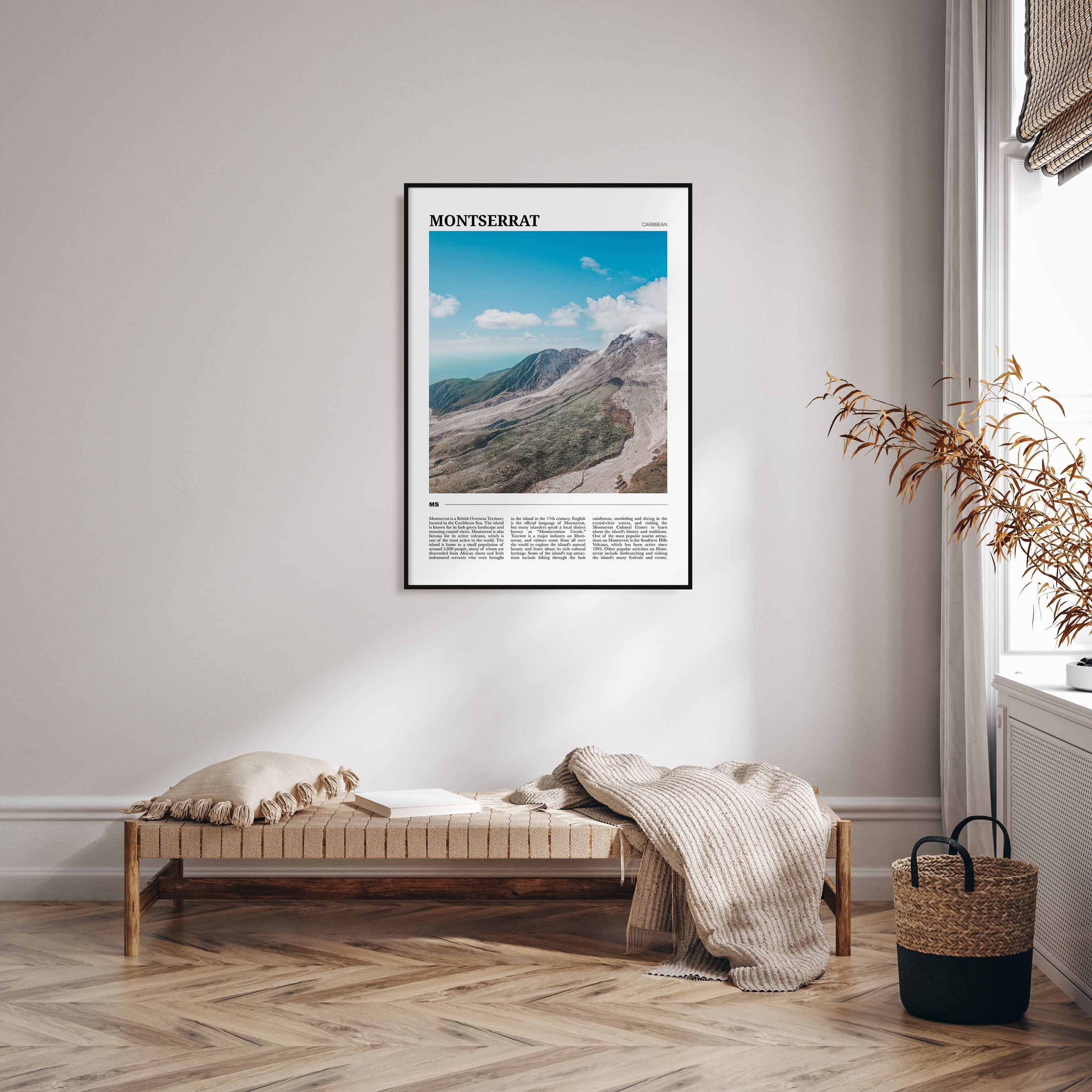 Montserrat, Caribbean Travel Color Poster
