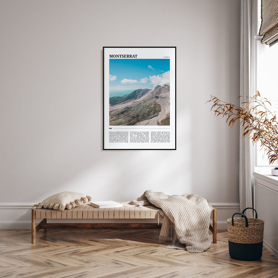 Montserrat, Caribbean Travel Color Poster