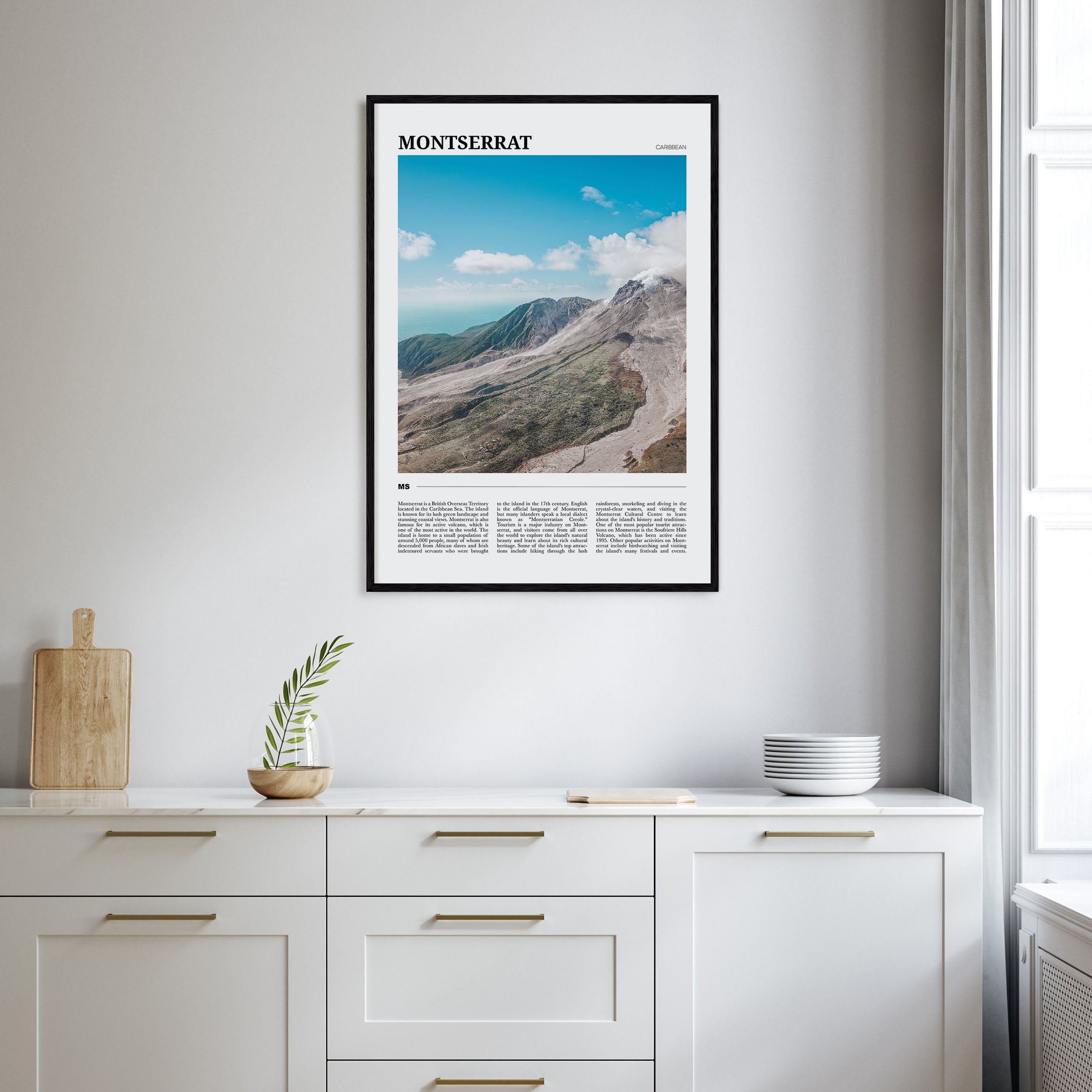 Montserrat, Caribbean Travel Color Poster